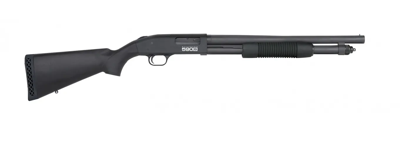 015813516051 590S 12 Gauge 18.5 inch barrel 7 Round Matte Blue Optic Ready