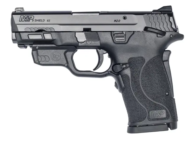 022188882827 M&P 2.0 EZ 9MM 3.675 in barrel 8 Round Black with Thumb Safety and Laser