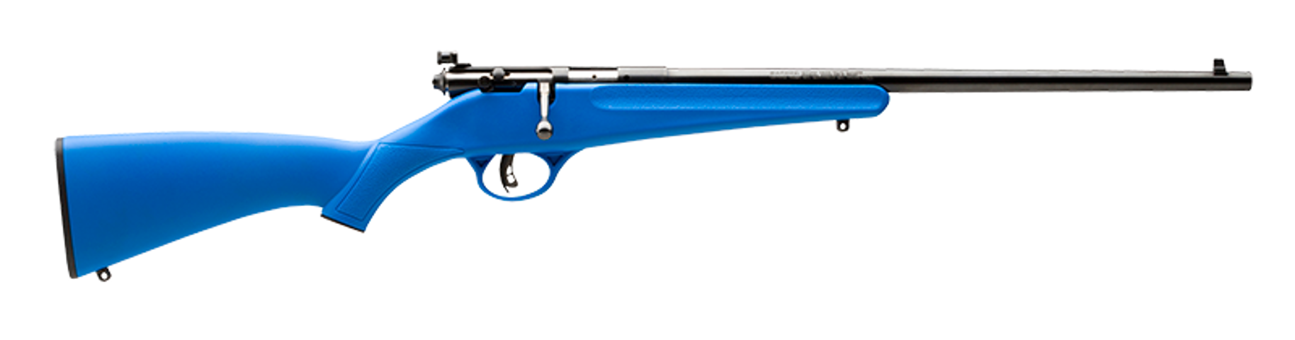 062654137853 Rascal 22LR 16.13 inch barrel 1 Round Blue Stock Black Barrel