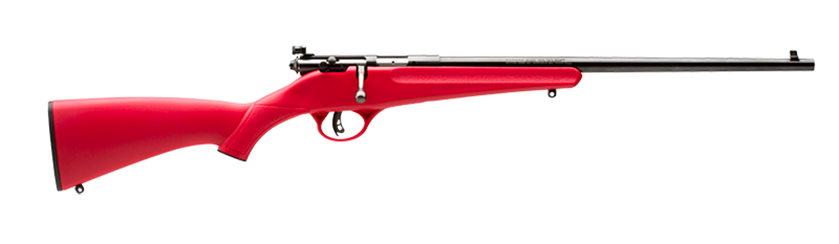 062654137952 Rascal 22LR 16.13 inch barrel 1 Round Red Stock Black Barrel