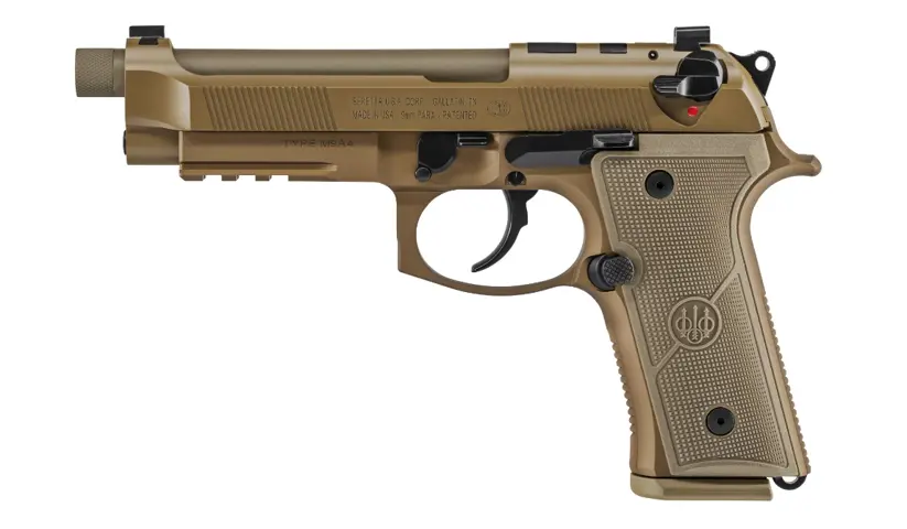 082442940687 M9 A4 G 9MM 5.1 inch barrel 18 Round Flat Dark Earth with Night Sights & Threaded Barrel