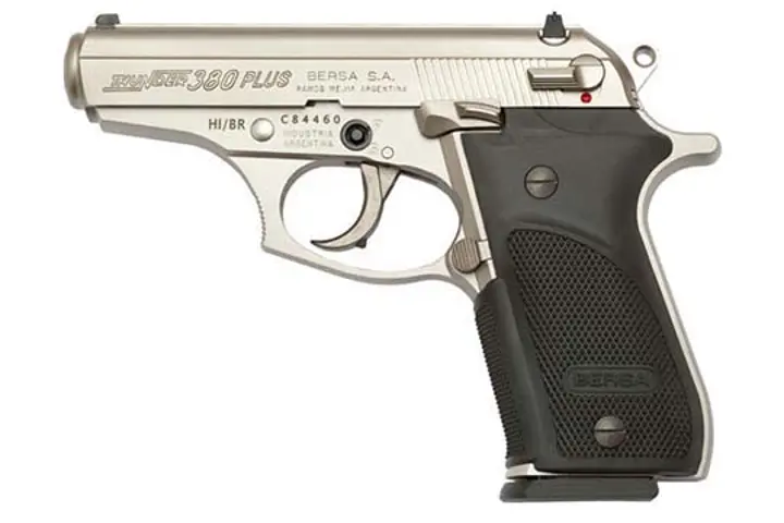 091664903868 BERSA Thunder Plus 380 ACP 3.5 inch barrel 15 Round Nickel Finish