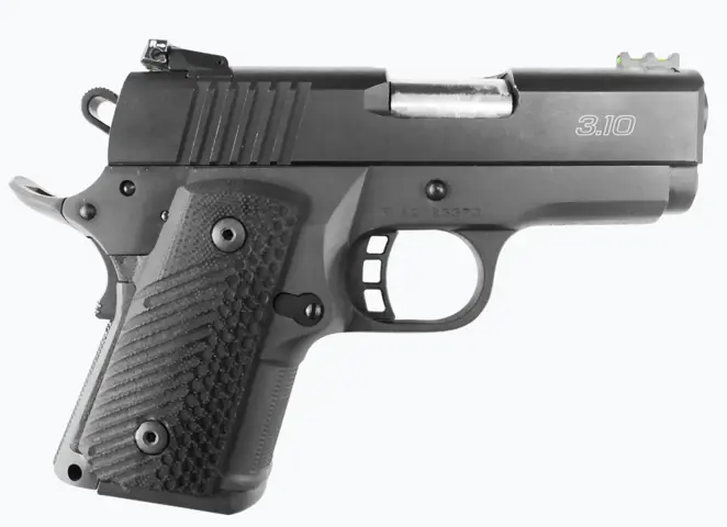 4806015515777 ROCK ISLAND ARMORY BBR 45ACP 3 inch barrel 10 Round Black Front Fiber Optic and Adjustible Rear Sight