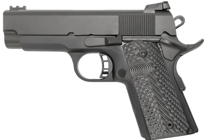 4806015566335 ROCK ISLAND ARMORY M1911 A1 9MM 3.6 inch barrel 8 Rounds Black Front Fiber Optic wAdj Rear Sight