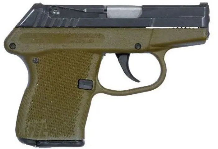 KELTEC P32 Pistol 32 Auto 2.7 Inch Barrel 7 Round with Blued Slide Green Grip