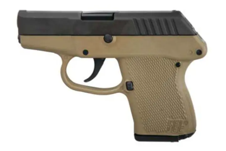 640832003468 KELTEC P3AT Pistol 380 Auto 2.7 Inch Barrel 6 Round with Parkerized Slide Tan Grip