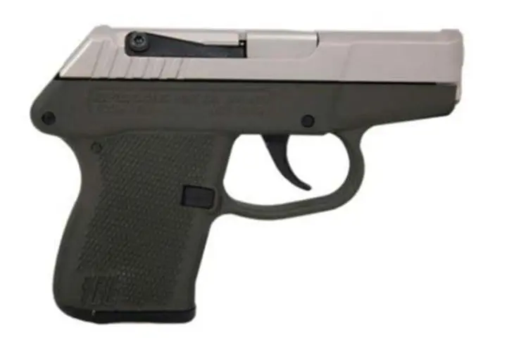 640832005301 KELTEC P3AT Pistol 380 Auto 2.7 Inch Barrel 6 Round with Nickel Boron Slide Green Grip