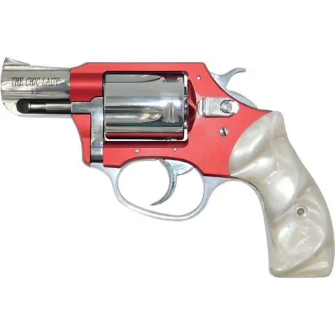 678958538267 Chic Lady .38 Special 2 inch Barrel 5 Round White Pealite Grip Anodize Red
