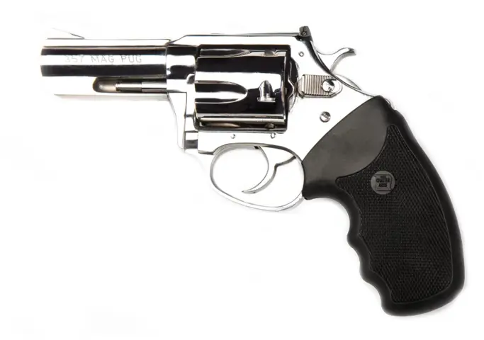 678958735390 CHARTER ARMS Mag Pug 357 Magnum 2.2 inch barrel 5 Round Hi Polish Finish with adjustible sights