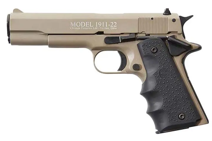 8053670716599 1911 22LR 5 inch Barrel 10 Rounds Tan Fixed Sights