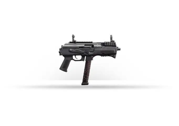 8053800943147 PAK 9mm 6.3 inch Barrel 33 Rounds Semi Auto Synthetic Grip Matte Black Flip Up Sights