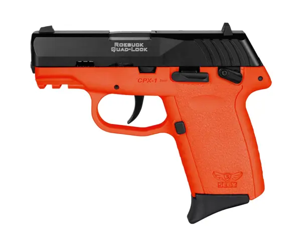 810099570090 CPX1 G3 9mm 3.1 inches 10 Rounds Black Slide Orange Frame Manual Safety