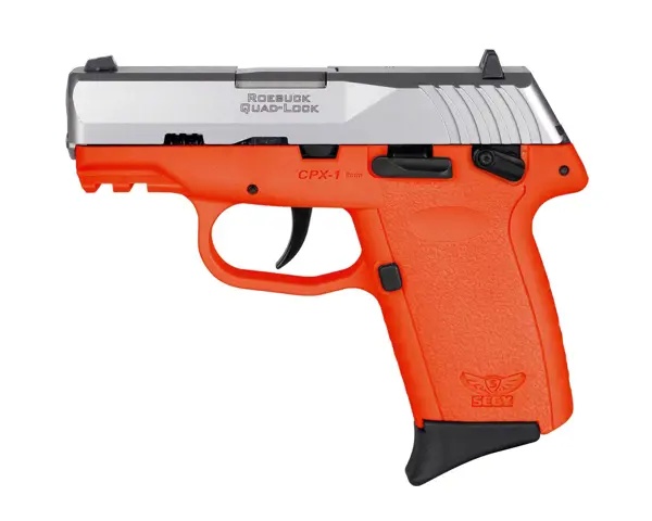 810099570298 CPX1 G3 9mm 3.1 inches 10 Rounds Stainless Steel Slide Orange Grip Manual Safety