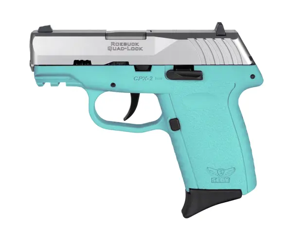 810099570335 CPX2 G3 9mm 3.1 inches 10 Rounds Stainless Steel Frame SCCY Blue Grip