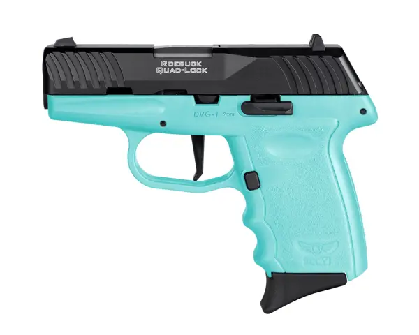 810099571639 DVG1 9mm 3.1 inches 10 Rounds Black Slide SCCY Blue Frame