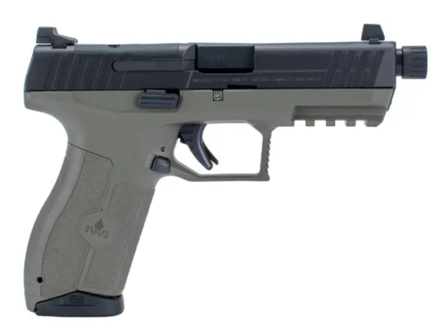 818004023112 MASADA Optics Ready Pistol 9mm 4.6 inch Barrel 17 Rounds ODG with Night Sights & Threaded Barrel
