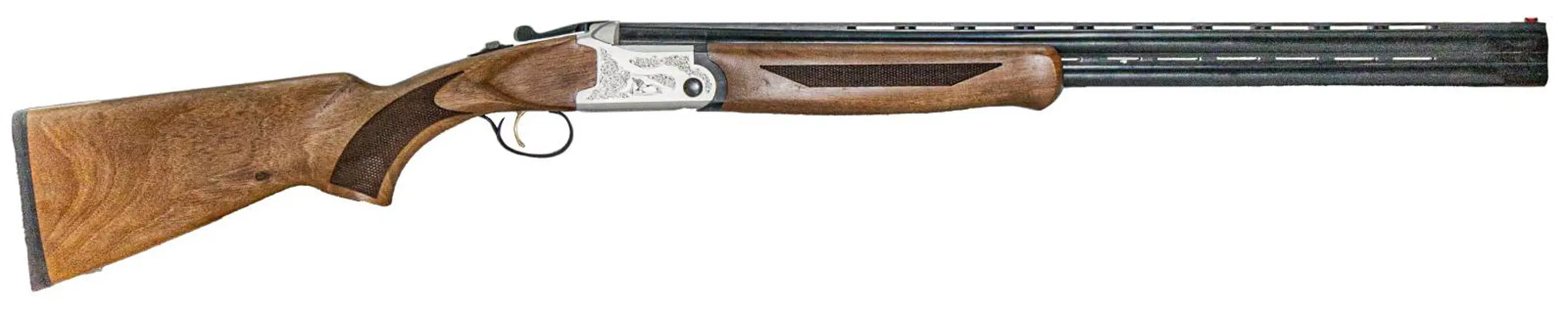 819644022770 Crusader Field over and under 20 Gauge 26 inch barrel 2 Round Wood and Blue