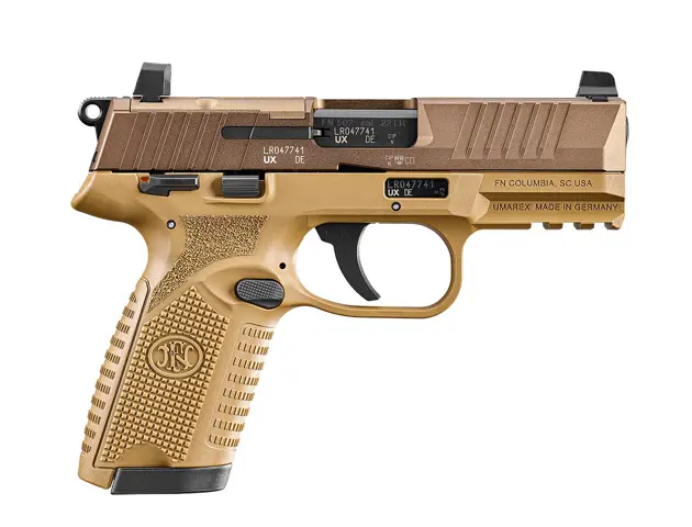 845737013318 FN 502 MRD 22LR 4 inch barrel 10 Round Flat Dark Earth