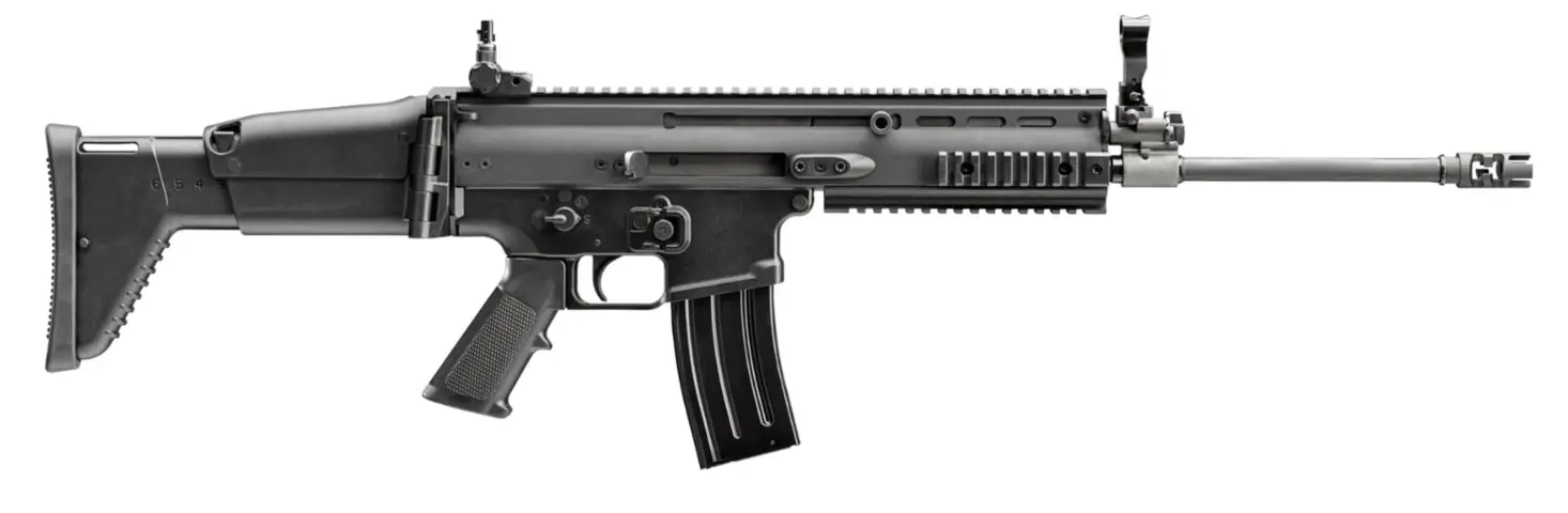 845737013622 SCAR 16S 5.56 16 inch barrel 30 Round Black with Folding Sights & Non-Reciprocating Charging Handles