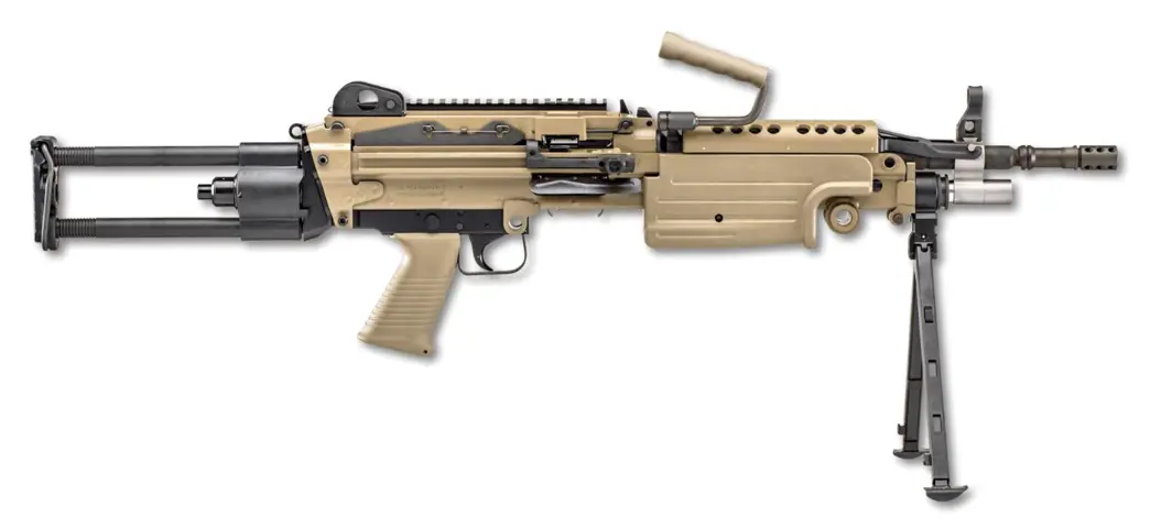 845737015107 M249S Para 5.56 16.1 inch barrel 200 Round Flat Dark Earth
