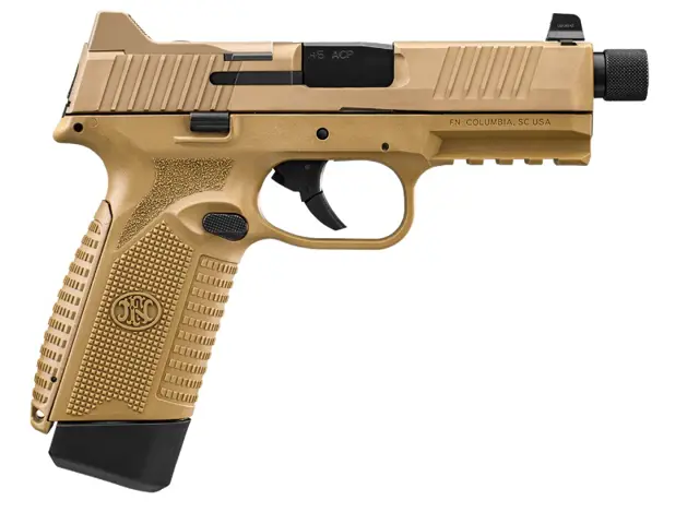 845737015688 FN 545 Tactical 45ACP 4.71 inch barrel 18 Round Flat Dark Earth with Night Sights