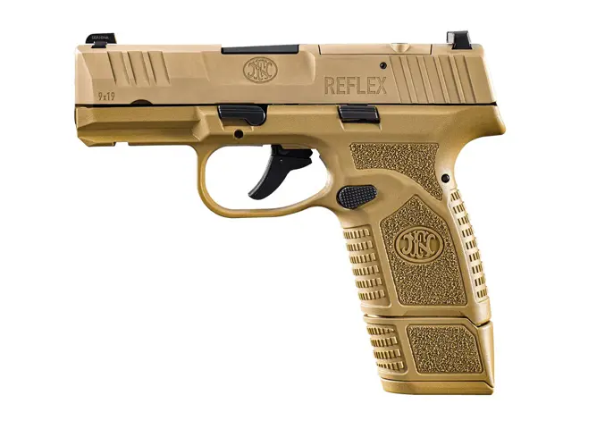 75395065 FN Reflex MRD 9MM 3.3 inch barrel 15 Round Flat Dark Earth with Night Sights