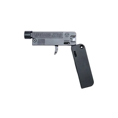 850006047239 LifeCard Polymer Version 22LR 2.5 inch barrel 1 Round Black with Threaded Barrel