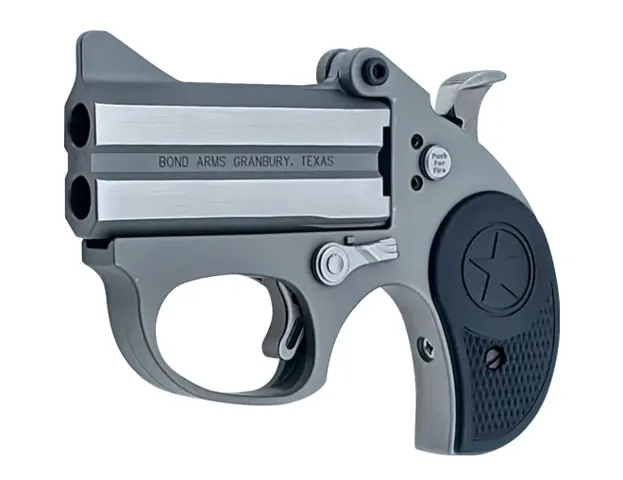 855959005534 Stinger-RS 380acp 3 inch 2 Rounds Stainless/Satin Nylon Grip